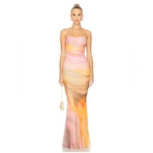 Retrofete Isadore Strapless Maxi Dress
